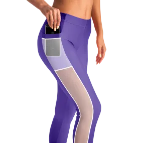 Athletic Apparatus Purple 2 BL V1 Mesh Pocket Legging