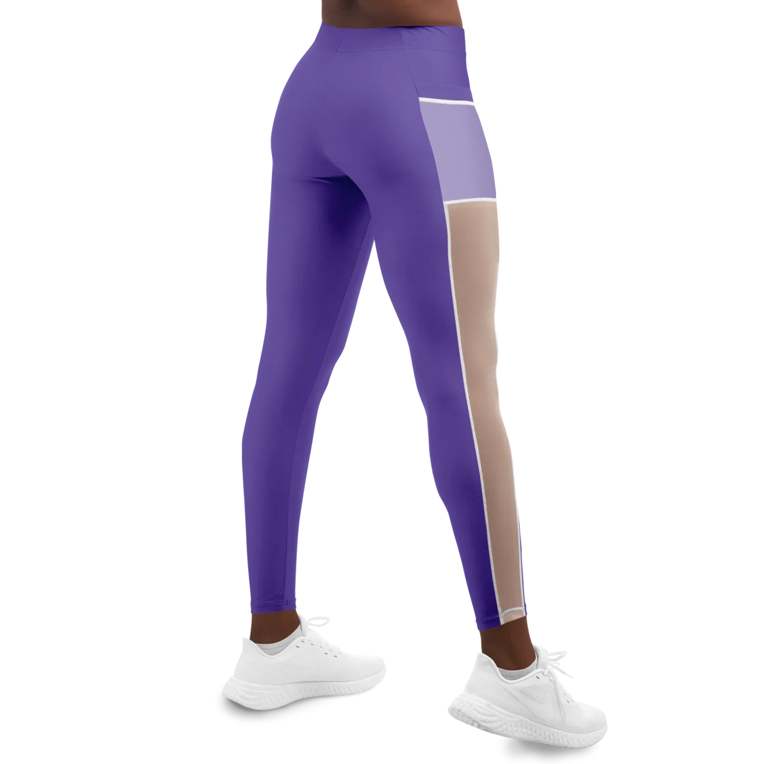 Athletic Apparatus Purple 2 BL V1 Mesh Pocket Legging
