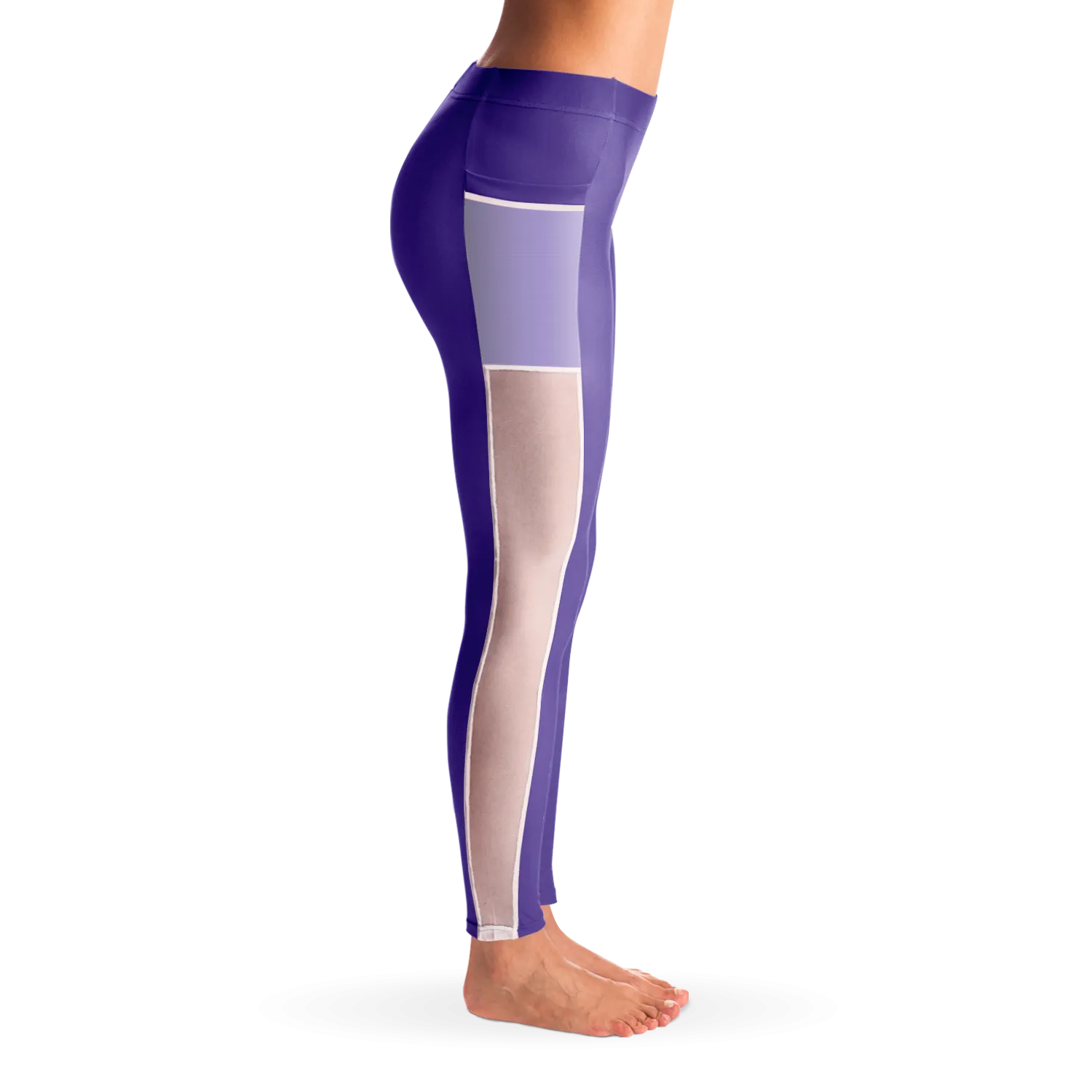 Athletic Apparatus Purple 2 BL V1 Mesh Pocket Legging