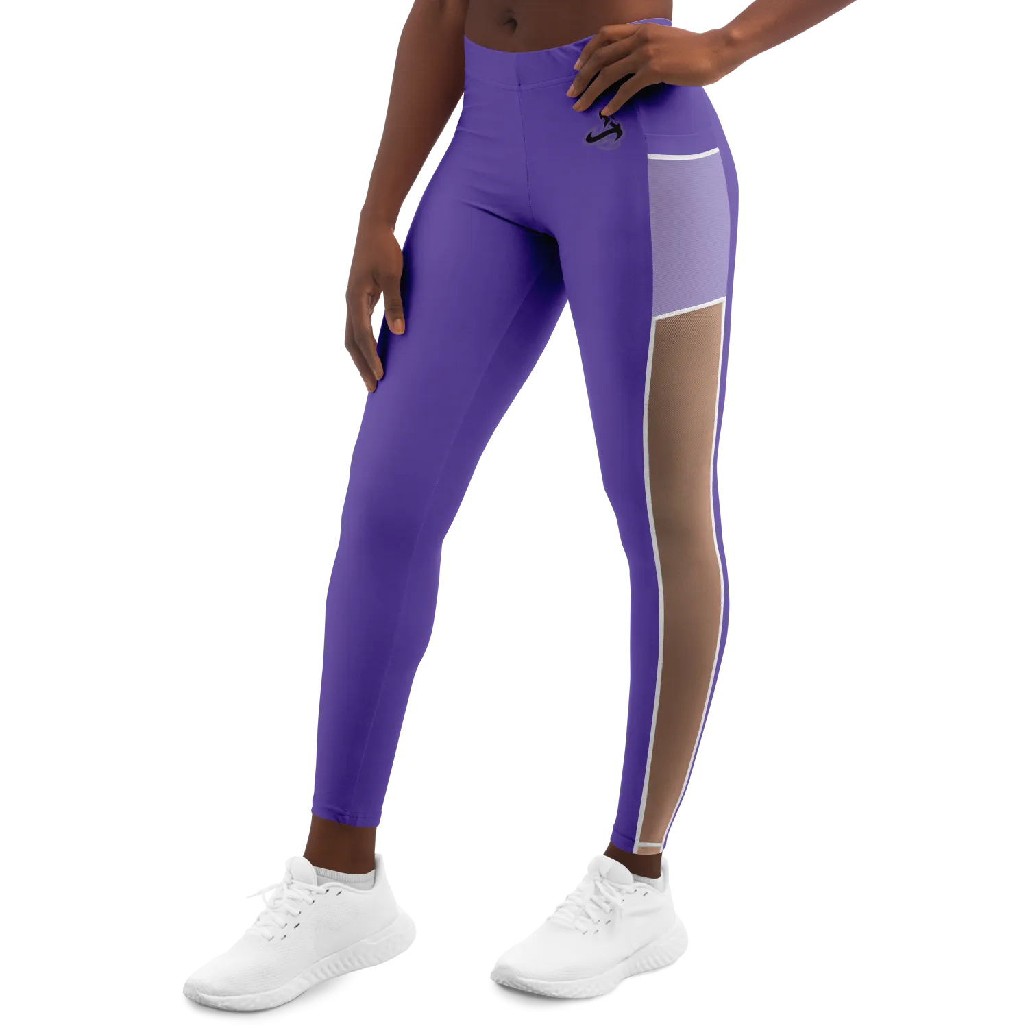 Athletic Apparatus Purple 2 BL V1 Mesh Pocket Legging
