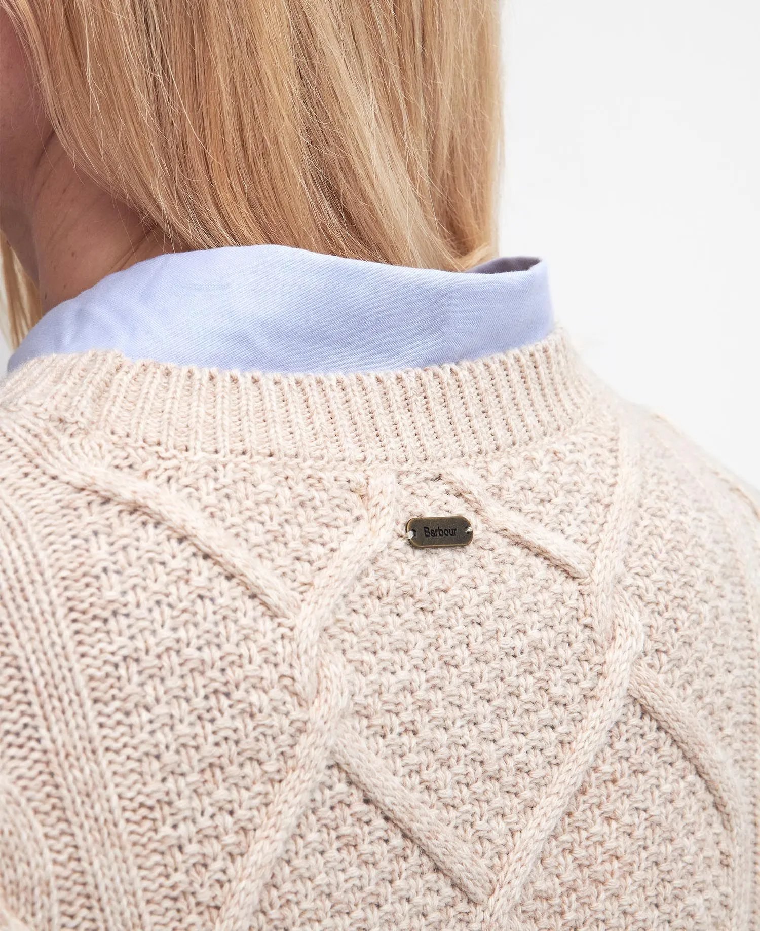 Barbour Burne Crew Sweater - Oatmeal