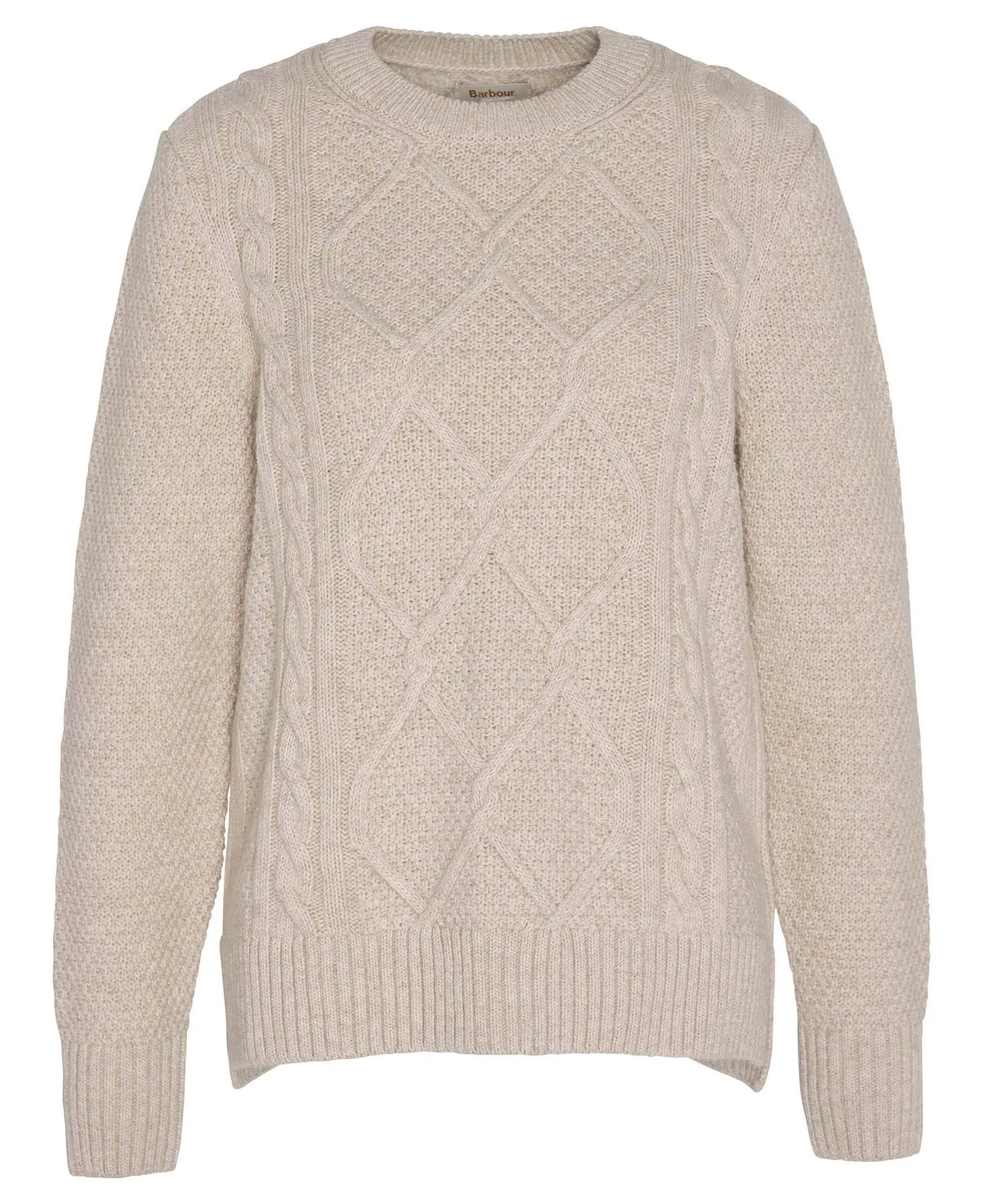 Barbour Burne Crew Sweater - Oatmeal