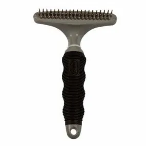 Dematting rake wide toothed 20 pins black/grey