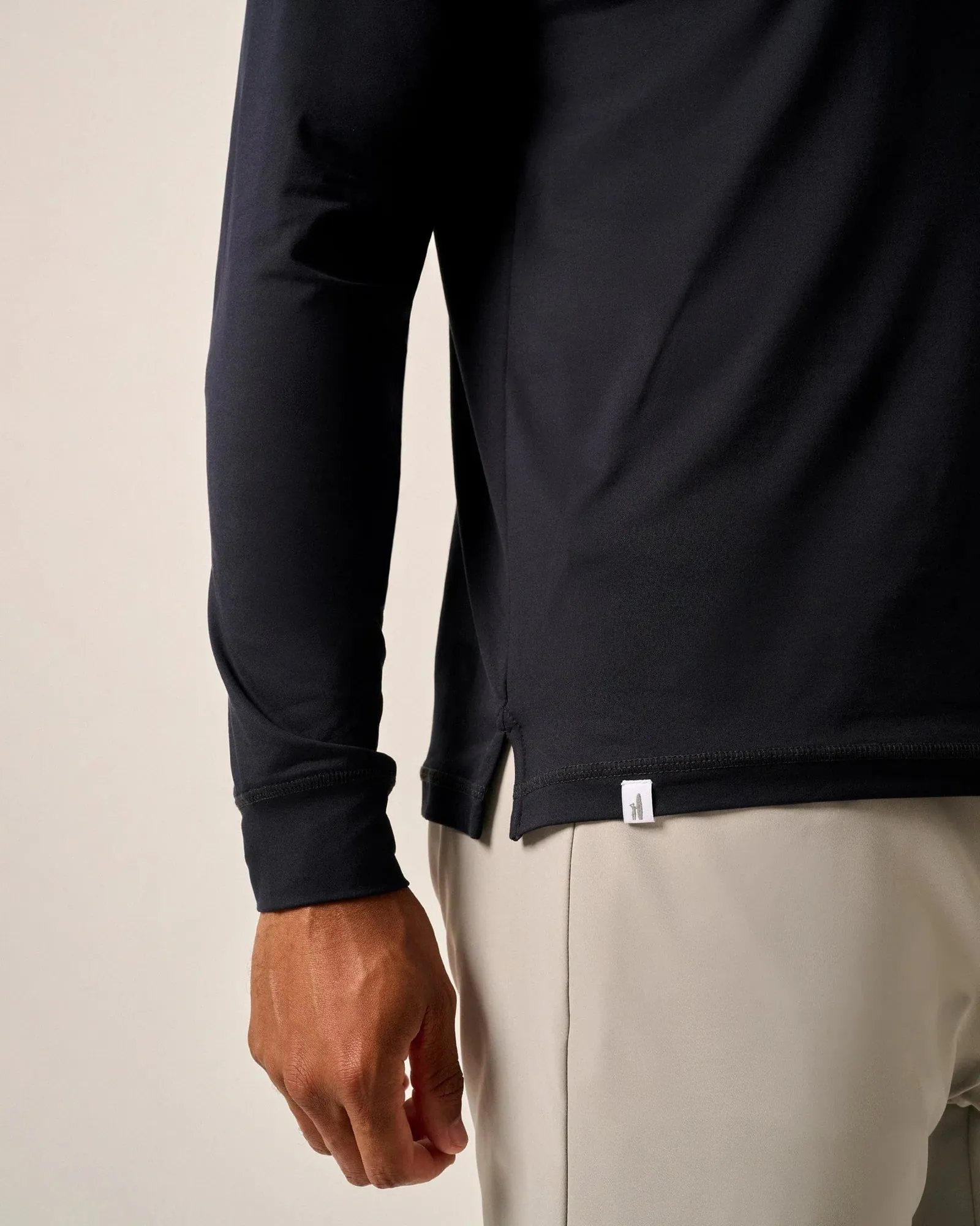 Johnnie-O Talon Hooded Long Sleeve T-Shirt - Black*