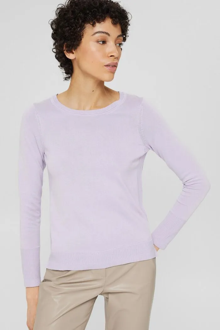 Lilac Low Hem Jumper