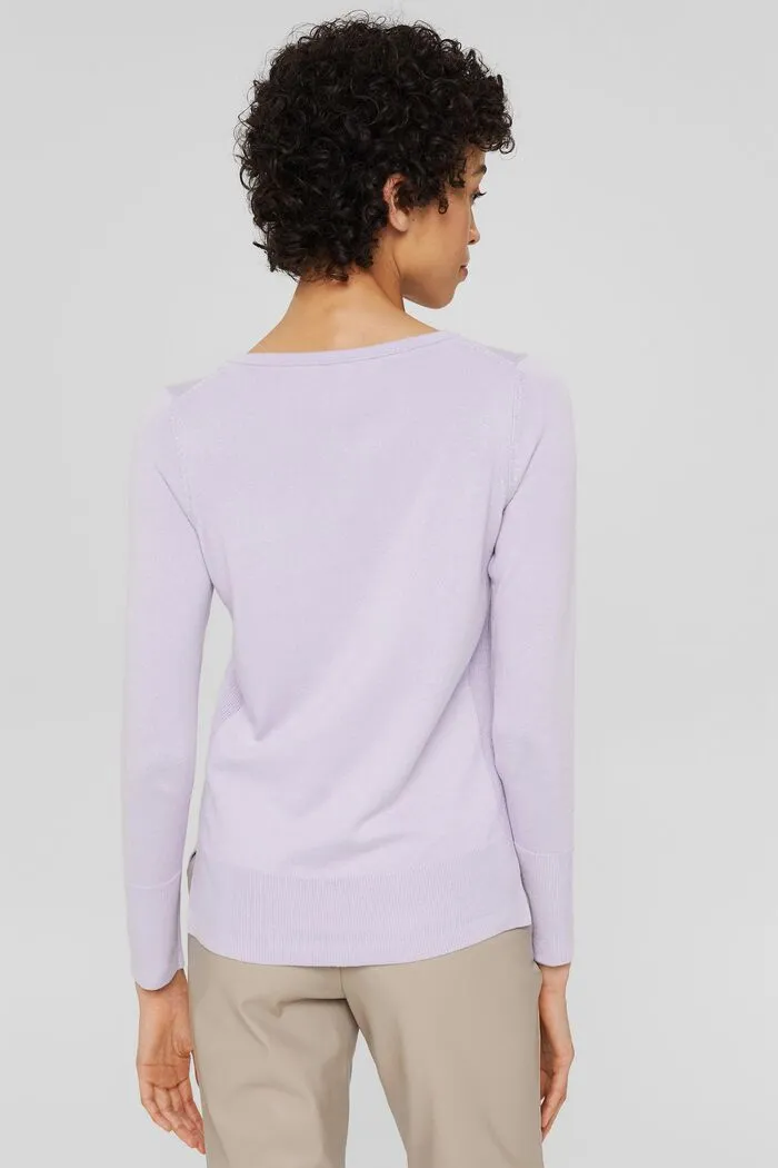 Lilac Low Hem Jumper