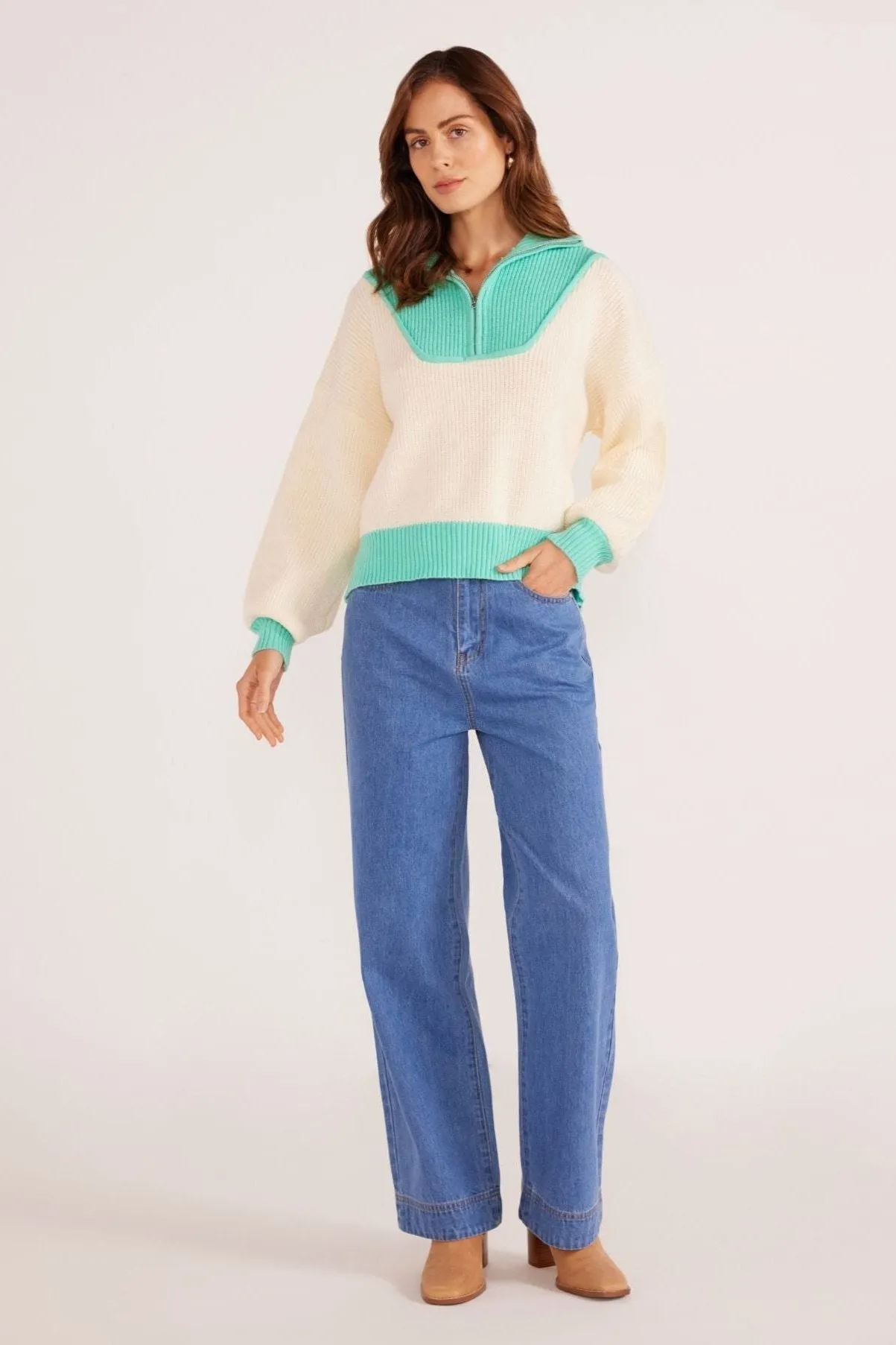 MKP Mia 1/4 Zip Knit Jumper