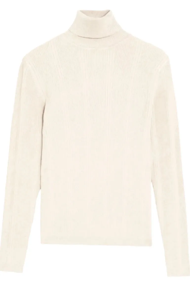 Ribbed Roll Neck Jumper
