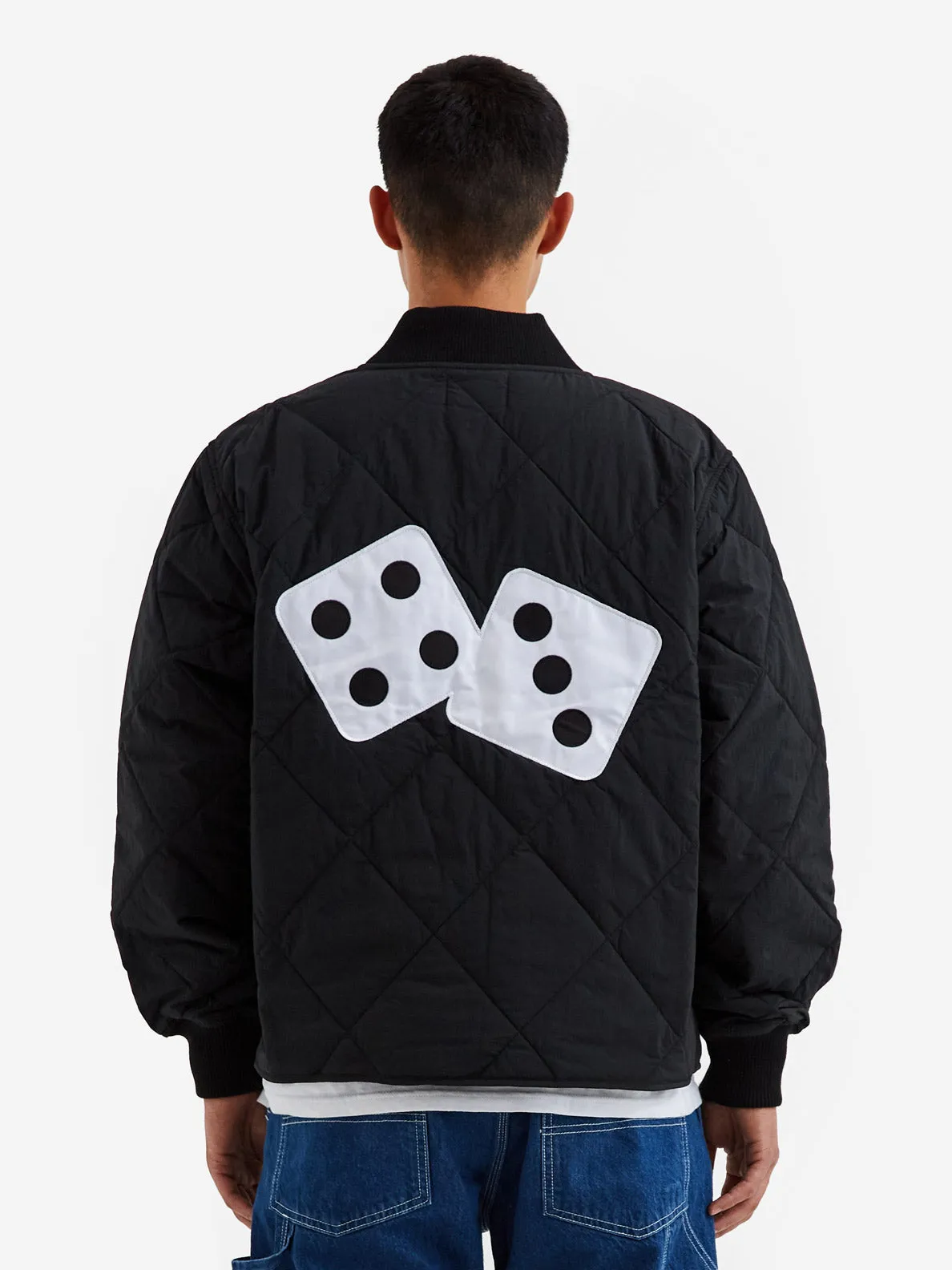Stussy Dice Quilted Liner Jacket - Black