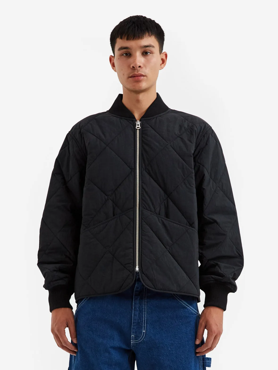 Stussy Dice Quilted Liner Jacket - Black