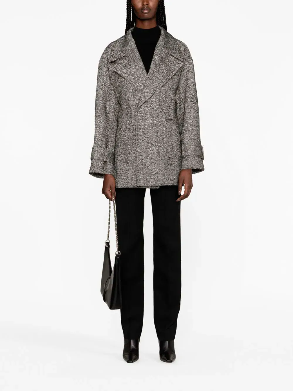 Virgin-wool blend peacoat