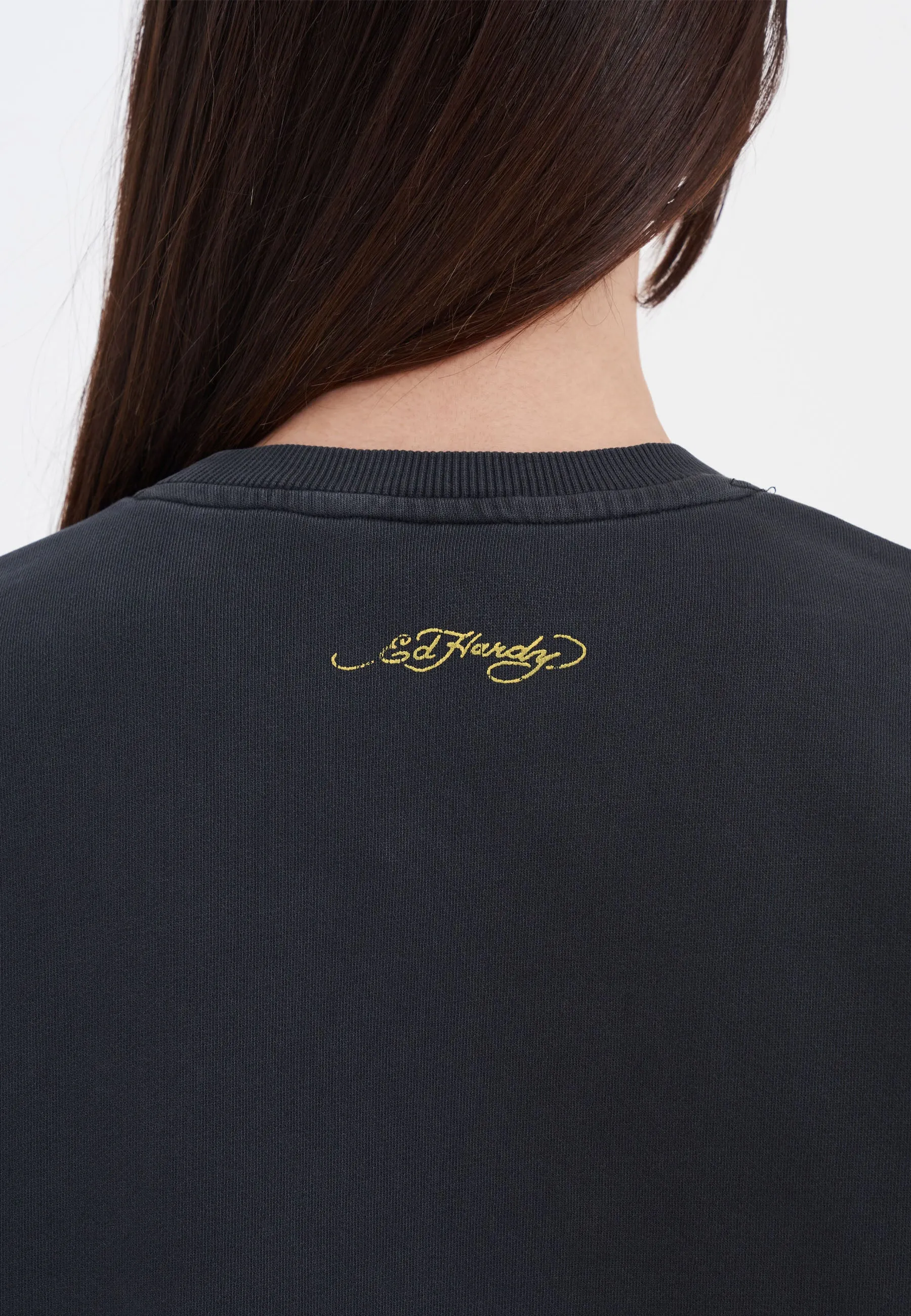 Womens Love Kill Slowly Crew Neck Sweatshirt - Black